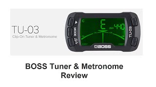 Video thumbnail for BOSS TU-03 TUNER & METRONOME REVIEW by Arabic Guitar Click