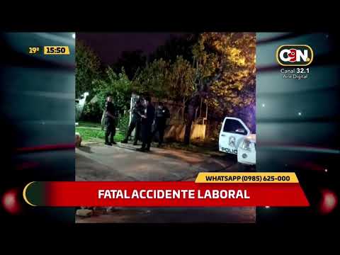 Fatal accidente laboral