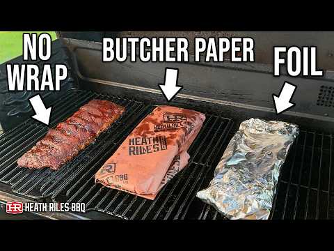 No Wrap vs. Butcher Paper vs. Foil: Cooking St. Louis Style Ribs 3 Ways! | Heath Riles BBQ
