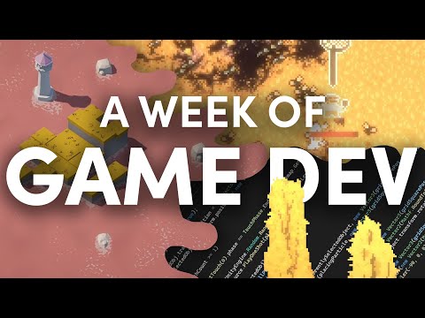 A Week of Indie Game Dev Progress in 5 minutes - Devlog