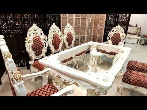 Teak Wood Aarsun Wooden Designer Dining Chair, With Cushion