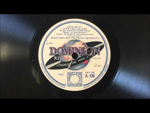 Elsie Carlisle - "Let's Do It – Let's Fall in Love" (1929)