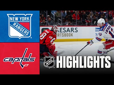 Rangers vs. Capitals | NHL Highlights | December 23, 2025