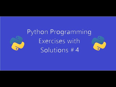 Python Programming Exercises With Solutions 4