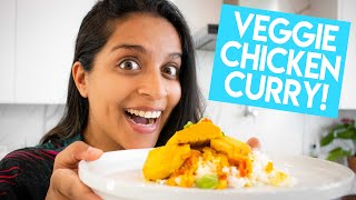 Easy Vegetarian Chicken Curry // Quarantine Cooking