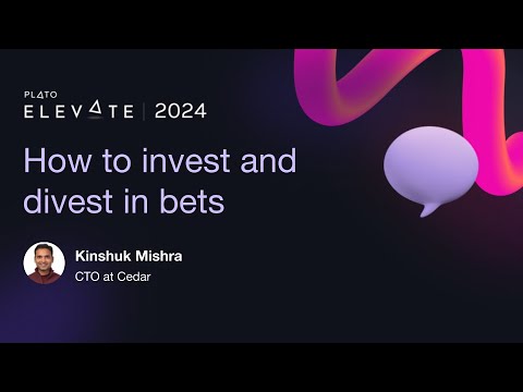 Kinshuk Mishra - How to invest and divest in bets - YouTube