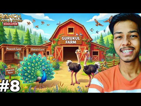 Big Level Upgrade 😲 Ostrich & Peacock Farm + Rose Farming | Ranch Farm & Store Simulator Gameplay