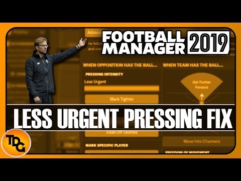 FM19 How to get Pressing to Work Properly - Fix for Less Urgent Pressing in Football Manager 2019
