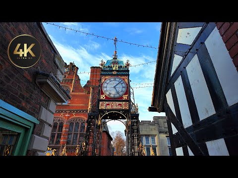 Chester, UNITED KINGDOM Walking Tour (4K 60FPS) - 2025