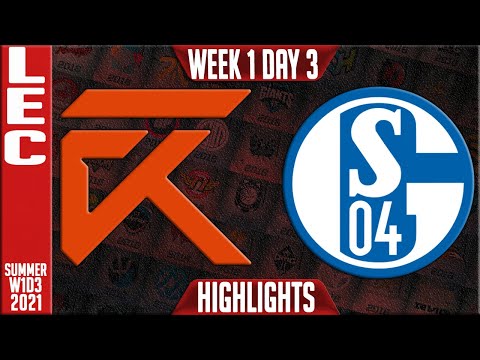 XL vs S04 Highlights | LEC Summer 2021 W1D3 | Excel vs Schalke 04