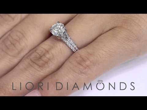 ER-SOLD-081 - 1.78 Carat E-VS1 Certified Natural Round Diamond Engagement Ring 18k White Gold
