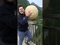 WORLD RECORD Bounce? Giant Rubber Band Ball 165m Drop
