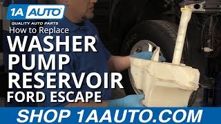How to Replace Windshield Washer Reservoir 07-12 Ford Escape