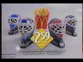 1997 McDonalds Commercial Hockey Goalie Masks