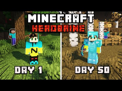 I Survived 50 Days in Herobrine's Minecraft World (Hindi) Part-1