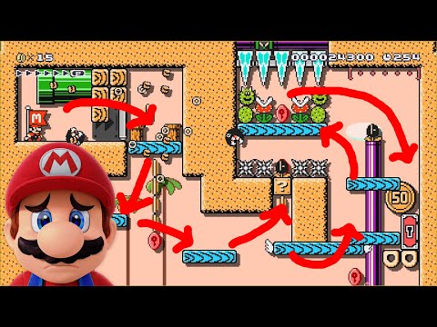 Playing Expert Super Mario Maker 2 Levels