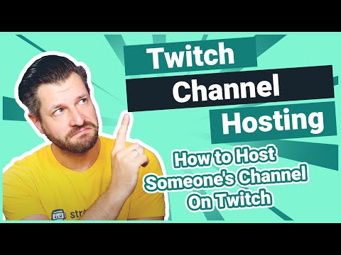 How to Host Someone's Channel On Twitch