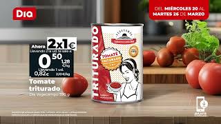 Dia Oferta Tomate triturado Dia Vegecampo anuncio