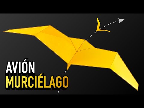 ¡El MEJOR Avión de Papel Murciélago que Aletea! Cómo Hacer AeroDactyl — Fácil