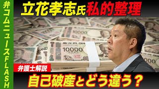 立花孝志氏が「私的整理」自己破産とどう違う？