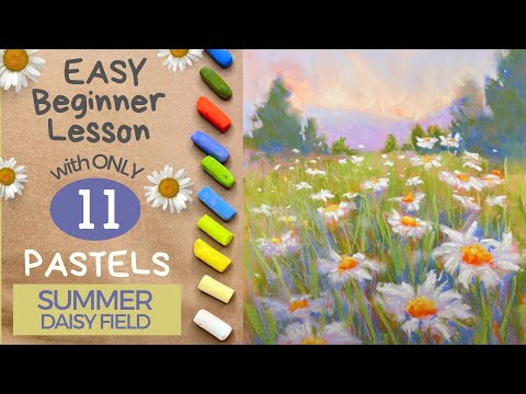 EASY as 1, 2, 3 - Summer Daisies with Only 11 Pastels!!