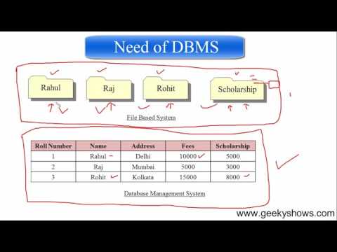 7 Need of DBMS Hindi