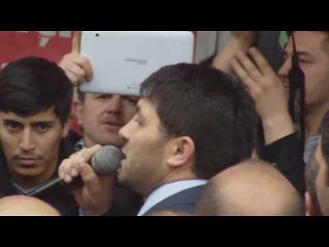 MHP SEÇİM BÜROSU AÇILIŞINDA DUAYI ADAY FATİH ÇETİNKAYA YAPIYOR