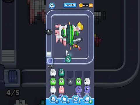 Pixel Flow Level 672 Walkthrough