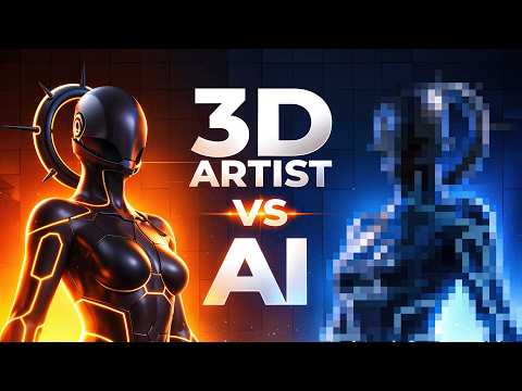 AI vs 3D Artist - Game-Ready 3D Character Full Workflow