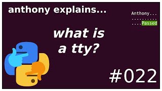 what is a tty? (beginner - intermediate) anthony explains #022