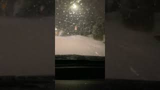 Driving in Vancouver snow #nightdrive #snowdrifting #vancouver #snowfall