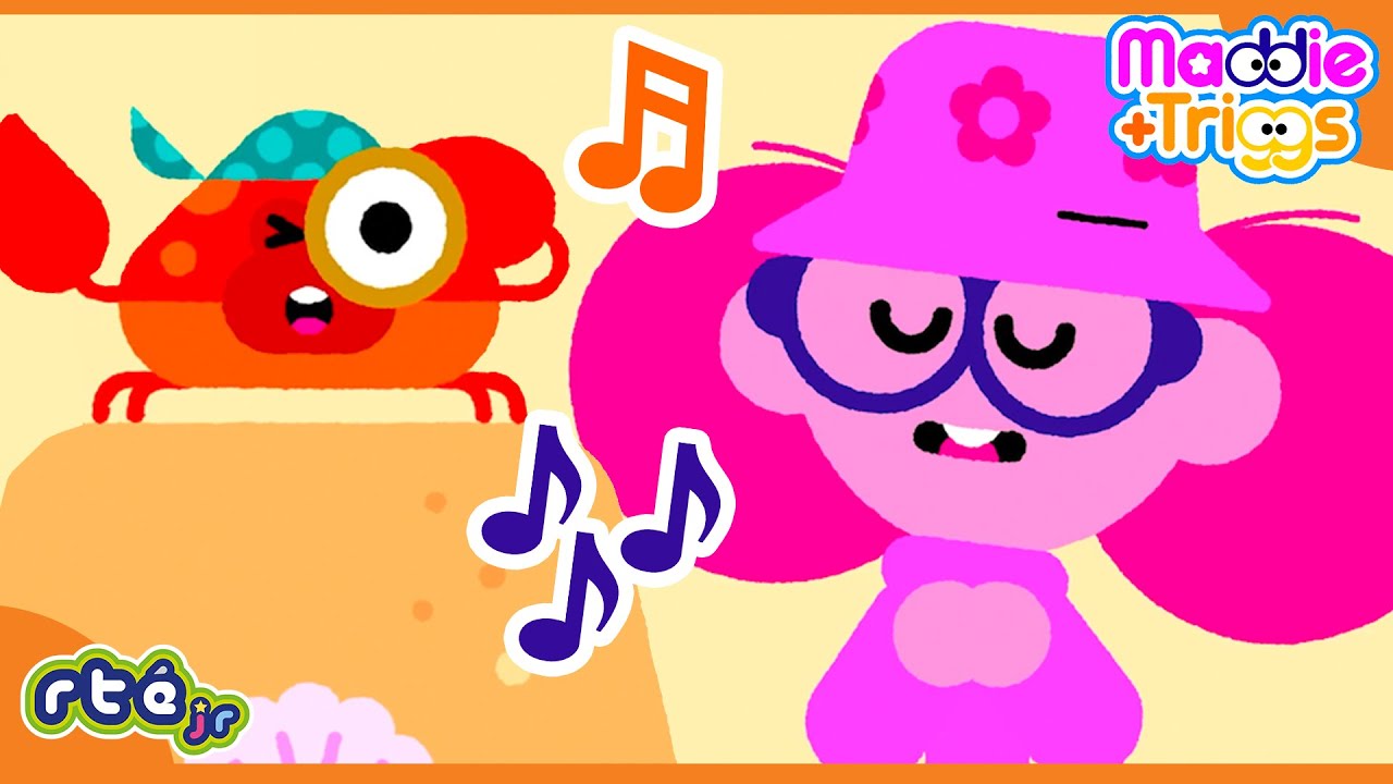 Building Sandcastles Song! 🏖️🦀 🎵 #Splash | Maddie + Triggs 👧🐶 | 🎵 Song 🎵 | @RTÉjrOfficial