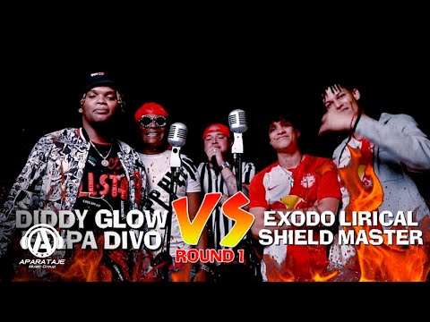 Diddy Glow x Felpadivo VS Exodo Lirical x Shield Master BATALLA CON DJ SCUFF