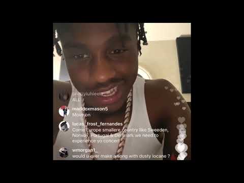 lil tjay answers some questions on ig live