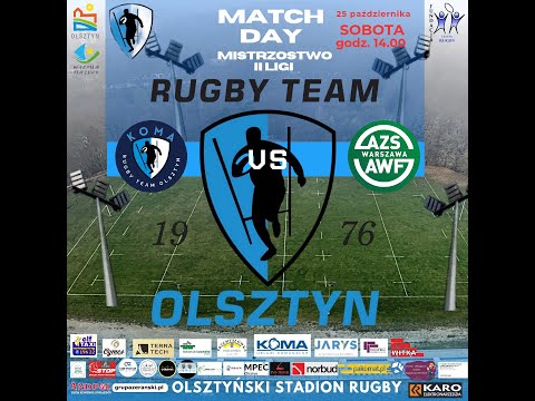 KOMA RUGBY TEAM OLSZTYN VS AZS WARSZAWA AWF - OLSZTYN 25.10.2025 R.