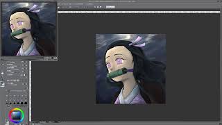 【鬼滅の刃】竈門禰豆子描く【お絵かき】