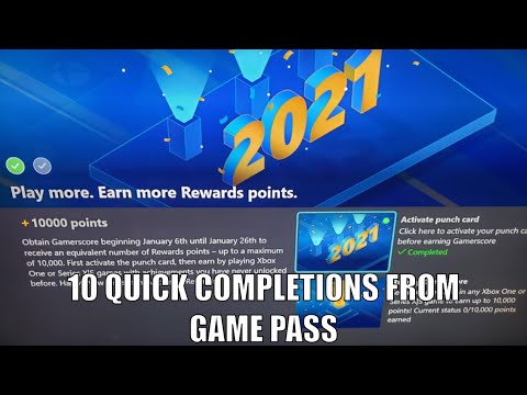 10 QUICK COMPLETIONS FOR GAMERSCORE CHALLENGE ON XBOX GAME PASS