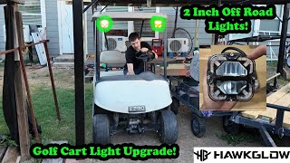 HawkGlow 2 inch Off Road LED Pod Lights Testing, Review, Setup!
