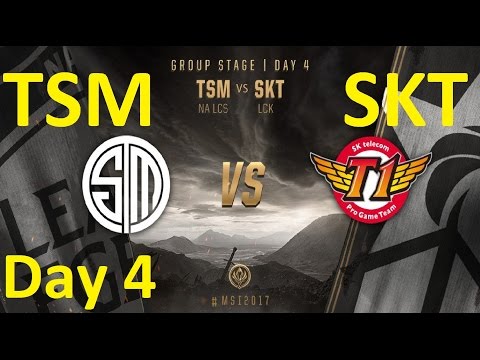 TSM vs SKT Game 5 Highlights MSI 2017 Group Stage Day 4