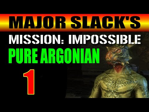 Skyrim PURE ARGONIAN BUILD Walkthrough - Part 1: Let's Settle This Matter (Player: Major Slack)