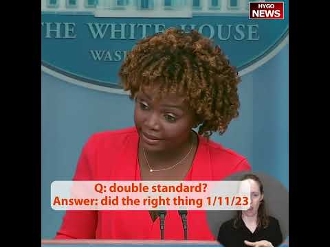 Q: double standard? Answer: did the right thing