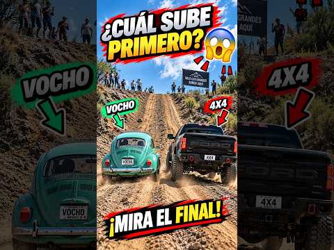 😳 Pusieron un VOCHO contra una 4X4 en esta PENDIENTE… mira el final 😱 #Shorts #4x4