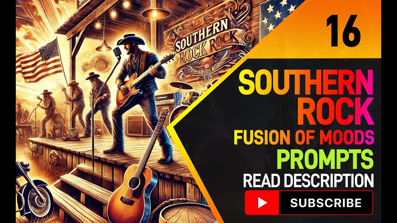 Suno AI Southern Rock Music . Fusion of Moods . Artificial Intelligence 2024