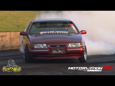 BARRA POWERED FALCON "EBLUBLY" TAGS THE WALL AT MOTORVATION 35