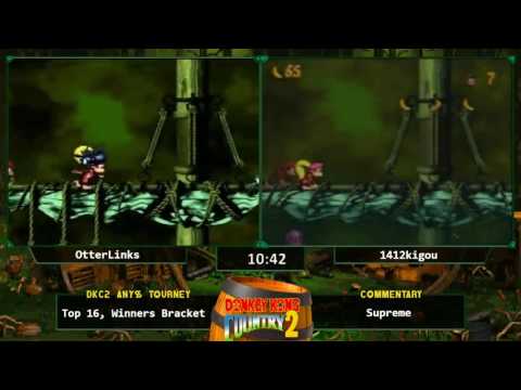 OtterLinks vs 1412kigou - Donkey Kong Country 2 Any % Tournament 2016