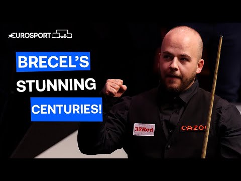 All 5 Of Luca Brecel's Brilliant Centuries In 2023 World Championship Final! 🤩 | Eurosport Snooker