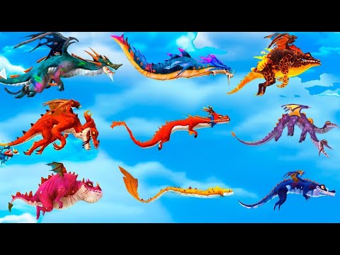 Hungry Dragon All Dragons Gameplay | All 11 Dragons UNLOCKED