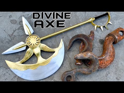 Forging DIVINE AXE RHITTA Out of Rusted Iron HOOK - The Seven Deadly Sins