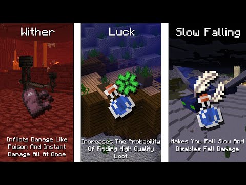 All Minecraft Potions And Their Effects
