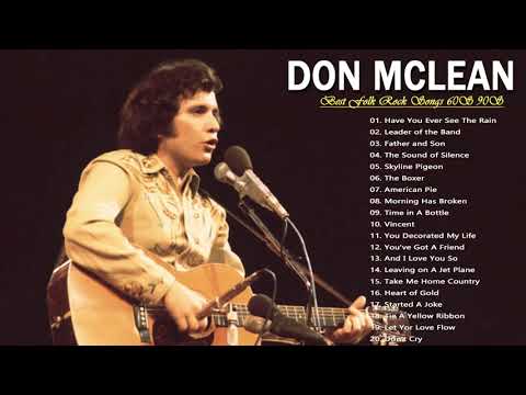 DonMclean Greatest Hits Full Album - Folk Rock And Country Collection 70's/80's/90's Don Mclean🎵